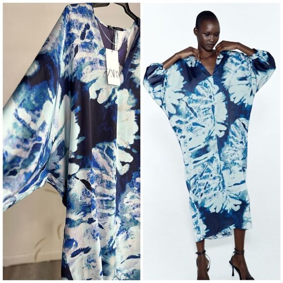 Zara Printed Dress New - Picture 1 of 11